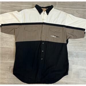 Vintage Color Blocked Cumberland Outfitters Short Sleeve